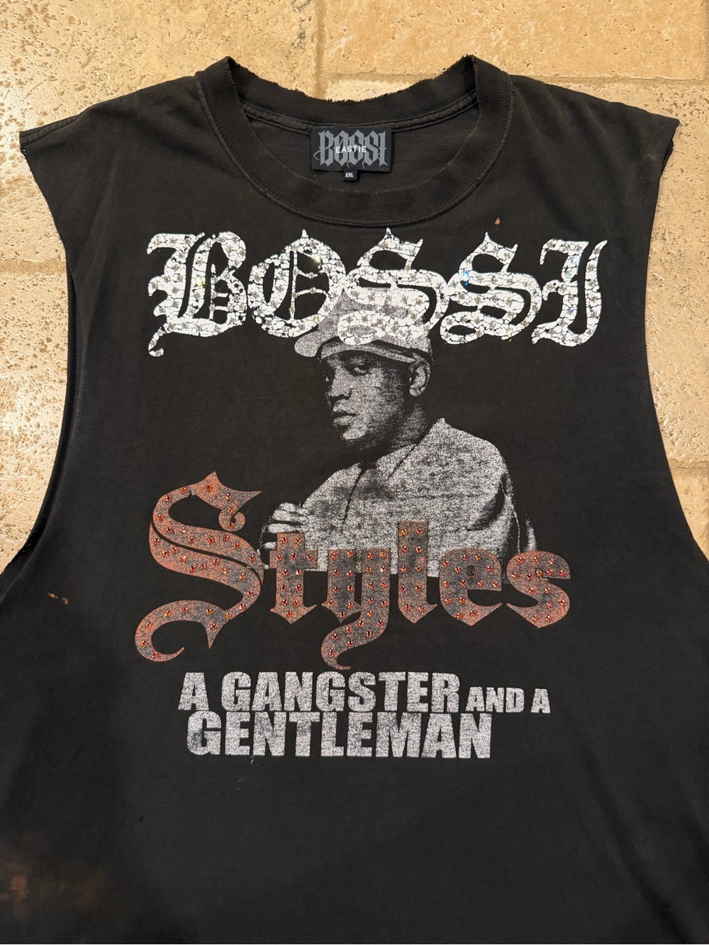 Bossi Rhinestone Embellished Vintage Styles P Ruff Ryders Rap Tee - Picture 10 of 16